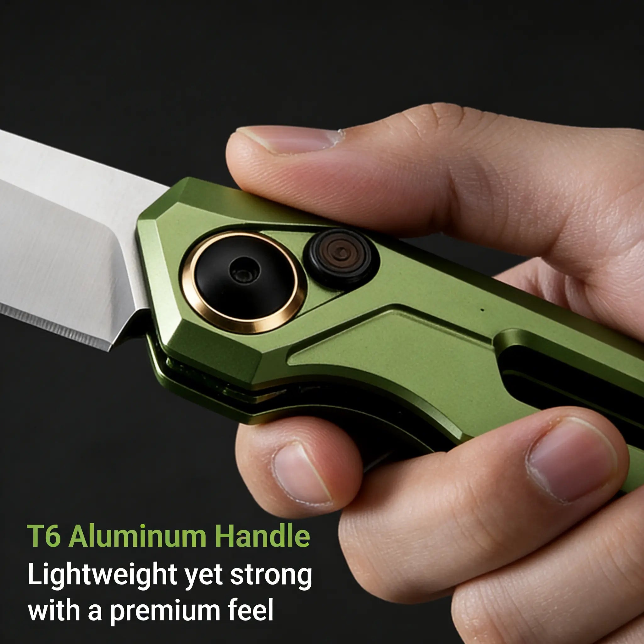 New Folding Pocket Knife with Aluminum Alloy Handle | Outdoor Camping EDC Pocket Knife with Smooth Opening, Perfect for Everyday Carry, Camping, Hiking and Survival, Parcel Opening Knife, Fruit Peeling Knife