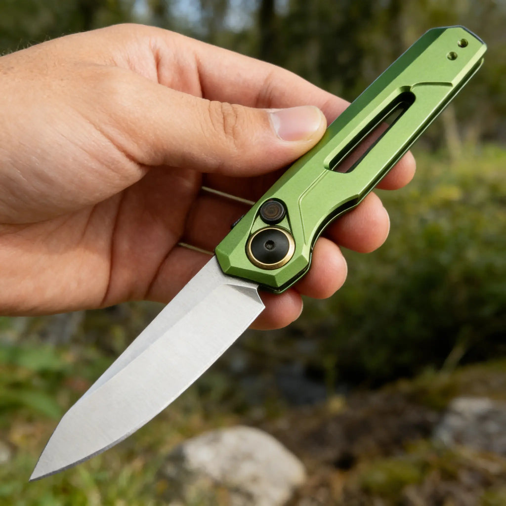 New Folding Pocket Knife with Aluminum Alloy Handle | Outdoor Camping EDC Pocket Knife with Smooth Opening, Perfect for Everyday Carry, Camping, Hiking and Survival, Parcel Opening Knife, Fruit Peeling Knife