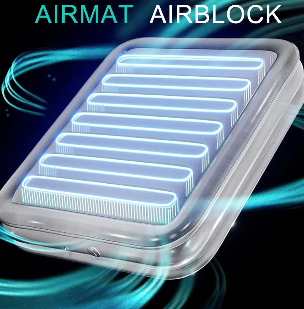 Camping Air Mattress Queen with Built in Pump, 13.78" Height Inflatable Airbed, Fast & Easy Inflation/Deflation Inflatable Mattress with Portable Carrying Bag, Inflatable Bed for Home, Camping