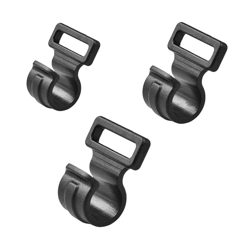 F2TC 10Pcs/Set Clip Hooks Outdoor Camping Light Accessories Camping Fixed Canopy Tools Hiking Plastic Tent Hooks Tarp Black