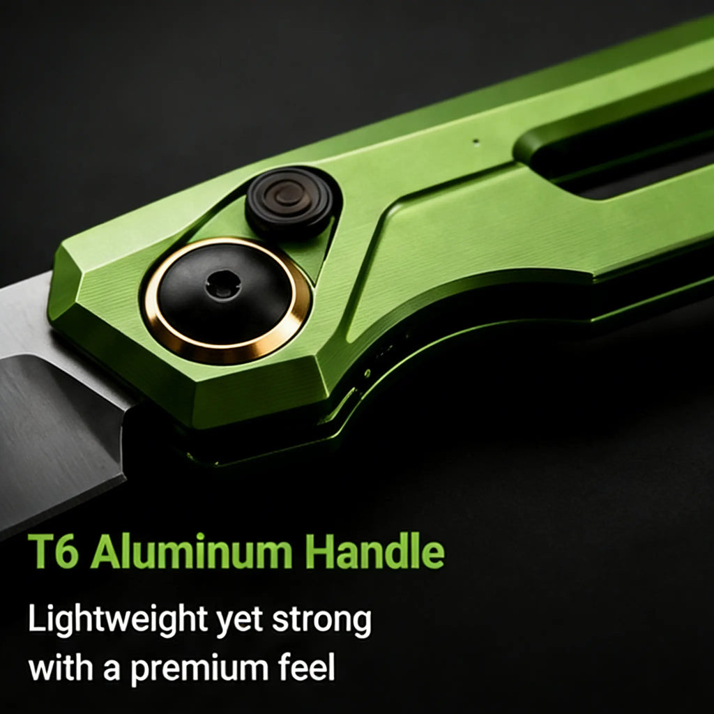 New Folding Pocket Knife with Aluminum Alloy Handle | Outdoor Camping EDC Pocket Knife with Smooth Opening, Perfect for Everyday Carry, Camping, Hiking and Survival, Parcel Opening Knife, Fruit Peeling Knife