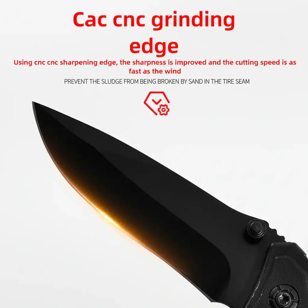 Folding Camping Knife with Safety Lock – Portable EDC Pocket Knife for Fishing & Outdoor Use