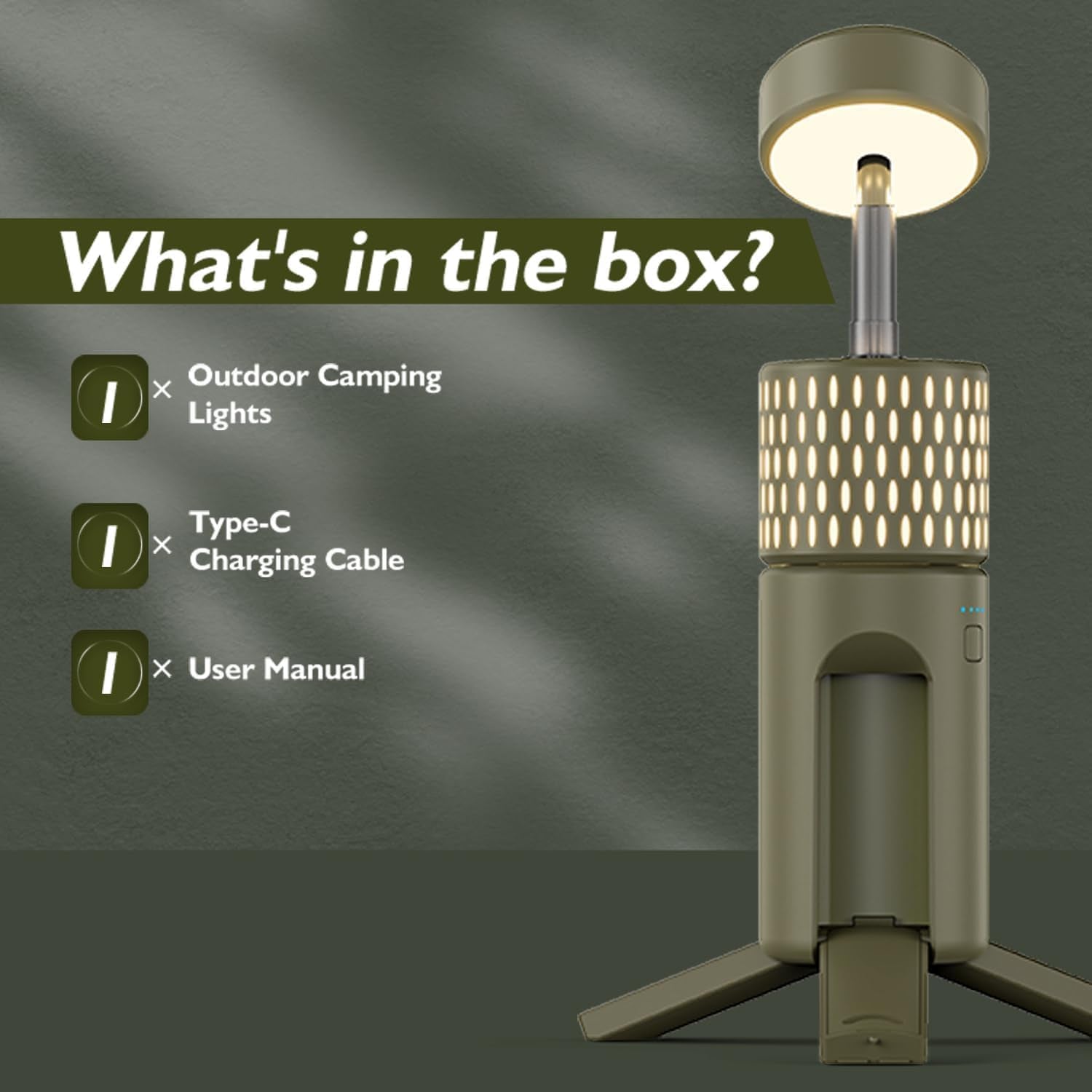Camping Lights, Rechargeable 12000Mah Collapsible Camping Lanterns ,Portable Flashlights, Camping Light for Tent, Emergency, Outdoor, IPX5 Waterproof